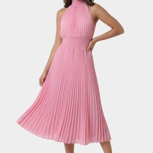 Sleeveless Pleated Dress