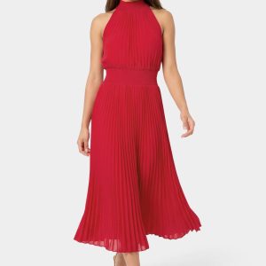 Sleeveless Pleated Dress