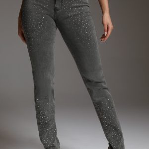 The Skinny With Rhinestone Details