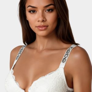 MEGA PUSH UP Lace Bra with Bebe Rhinestone Detail