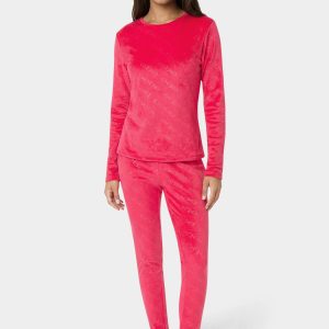 2pc Velour Bebe Louge Sleep Base Layer Set