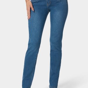 The Mom Jean With Embellishement