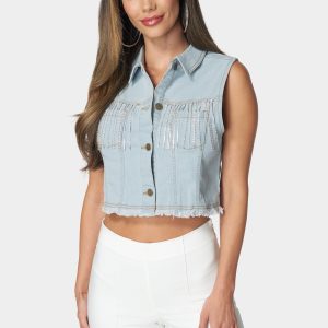 The Cropped Trucker Vest
