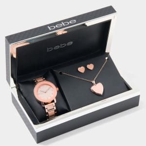 Watch Locket And Earring Set