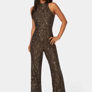 Sequins Halter Jumpsuit