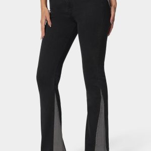 V Flare Jean With Rhinestones