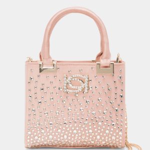 bebe Margarita Satchel Embellished With Crystals by Swarovski